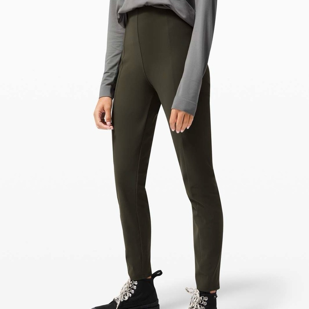 Lululemon Here to There High-Rise Pant - Dark Olive, Size 2